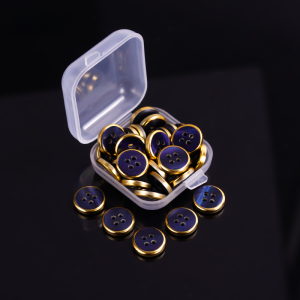 Shirt Button Shirt Cufflinks High-End Tops Female Button Clothes Polo Shirt Collar Buckle Men Short Sleeve Resin Small Buttons