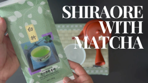 Shiraore Tea with Matcha 100g by Marukou Taniguchien - High Quality Japanese Green Tea made in Uji Kyoto Japan (Ujicha)