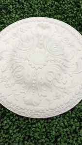 R4022 FLORAL CEILING ROSES STYLE | CEILING LIGHT ACCESSORIES | CEILING ROSE | MATERIAL PU | CEILING DECOR