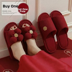 TZLDN | High-end Bridal Slippers Red