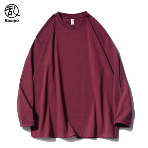 Áo Thun Cotton Dài Tay Màu Trơn Mùa Đông Cho Cặp Đôi Áo Lót Rộng Rãi Thoải Mái Thoáng Khí Thời Trang Thu Đông Cho Nam Và Nữ