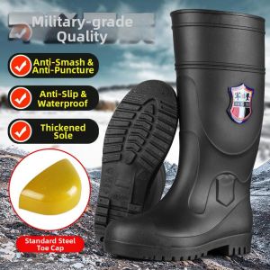 LENIHALC | Steel Toe Puncture Proof Waterproof Safety Boots