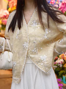 SHUAIYUE | Áo Blazer Thêu Phong Cách Trung Quốc