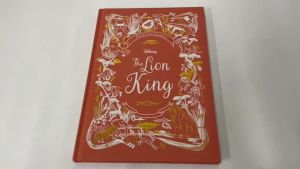 Disney Lion King Animated Classic Storybook Cloth Binding Collection With Ribbon Marker Foil Stamping Original Art