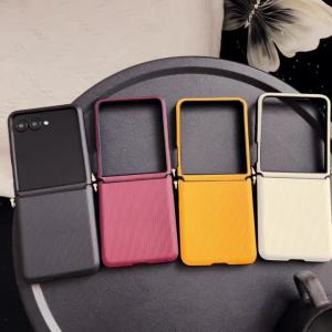 Vertical Bar Textured Candy with Side Buckle Phone Cases For Motorola Moto Razr 60 50 Ultra Razr60 Shockproof Protective Cover
