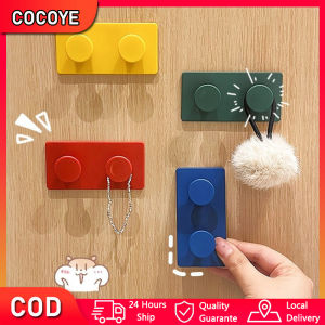 4Pcs/Pack Gantungan Tempel Hook Kuat Dinding Motif Brick Hook Kamar Mandi Tas Baju Dapur Serbaguna Multifungsi Gantungan/Pack Kamar Mandi Tas Baju Dapur Serbaguna Multifungsi Gantungan Baju Kunci Tempel Dinding Tempel