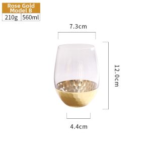 Electroplated Gold Cocktail Glass