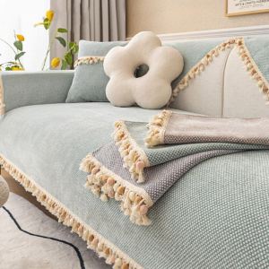 4 Seater Non-slip Sofa Cover Anti-cat Scratch Sofa Cushion 3-seater Corner Couch Covers for Living Room Home Decor Universal 2 Seater Sofa Mat Protectors