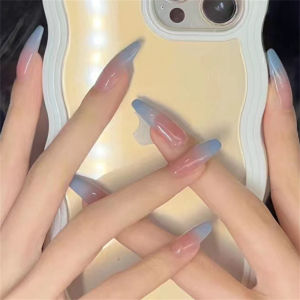 24pcs Artificial Nails Durable False Artificial Nails Press On Nails Fake Nails Wearable Full Cover Nails Tips Acrylic Nail Tips
