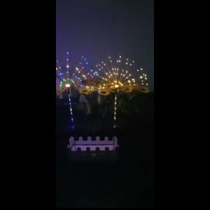 Solar LED Firework Lawn Lights Outdoor Garden Decorative Stake Lights Landscape Garden