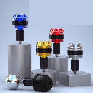 Universal รถจักรยานยนต์จับบาร์สิ้นสุด Grips CNC โลหะ Handlebar Counterweight ปลั๊ก Slider มอเตอร์จักรยาน Grips อุปกรณ์เสริม