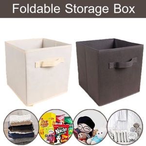 Foldable Storage Box Organizer Cover Closet Cubes Stackable Desk Wardrobe Organizer