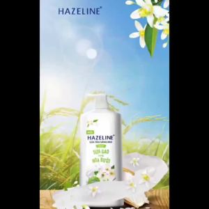 Sữa tắm Hazeline Fragrance NL073 giúp làm sạch sáng mịn da hương sữa gạo hoa bưởi hoa nhài 800g