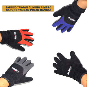 Sarung Tangan Gunung Bahan Polar Hangat - Glove - Sarung Tangan Hiking - Sarung Tangan Outdoor - Sarung Tangan Pria - Sarung Tangan Wanita