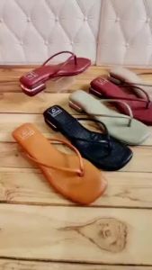 AJ54 Sandal High Heels Aesthetic Untuk Remaja Cewe Sendal Hils Jinjit Wanita Korean Style Lebaran Kondangan Wisuda Cantik Elegan Mewah Kece Bridal Shoes Hak Tahu 2cm Cewek