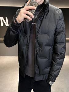 New Lightweight Puffer Jacket Mens Winter Thickened Trendy Warm Large Size Stand Collar Casual down Cotton Coat