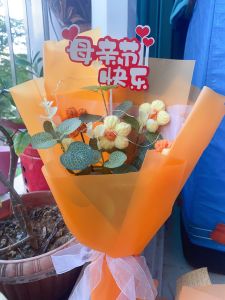 Mother’s Day Flowers- Knitted flowers Bouquet / knitted flower Rose and Sunflower flower (Local Stocks)