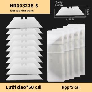 Bộ Lưỡi Dao Tiện Ích AMR SK2 Lưỡi Dao Móc Lưỡi Dao Bằng Thép Hợp Kim Có Hộp Đựng Để Cắt - Tùy Chọn 10 Cái/30 Cái/50 Cái