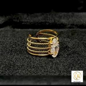 แหวน มงกุฎแห่งนิรันดร – ชุบทองแท้ 18 กระรัต | ปรับขนาดได้ | กันน้ำ | เป็นมิตรกับผิว