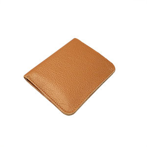 Ultra-Thin Mini Soft Leather Wallet Vertical Short Style for Youth Men And Women Simple Card Holder Business OL Style Polyester Lining
