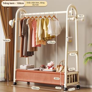 Joybos | Giá Treo Quần Áo Di Động Đứng Tự Do Có Gia Cố