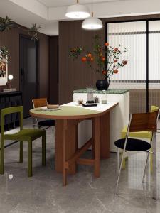 Ziinlife | Designer Unique Shaped Real Wood Corner Desk