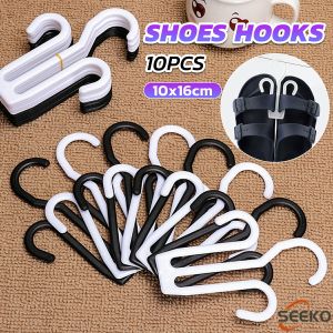 Seeko 10 pieces of drying shoe racksmultifunctional clothes racks slippers supermarket shelf hooks