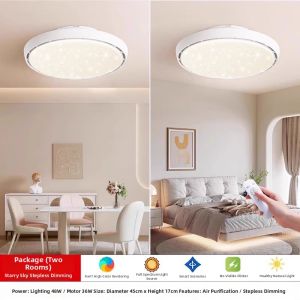 ADDLON | Full Spectrum Bladeless Silent Ceiling Fan Light