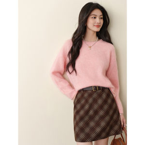 SEIFINI | Round Neck Soft and Cozy 100% Wool Knit Sweater