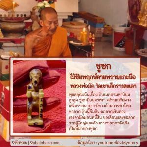 ชูชกไม้ชัยพฤกษ์ตายพรายแกะมือ หลวงพ่อมัค วัดเขาเล็กรางสะเดา