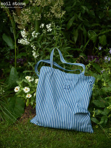 Limited Edition 10th Anniversary Canvas Tote Bag Striped Versatile Summer ness Shoulder Handbag for Casual Use