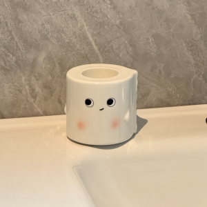 Bộ Kệ Cốc Đánh Răng Điện Mới Dễ Thương Bộ Đựng Đồ Vệ Sinh Cá Nhân Cho Phòng Tắm Kệ Đựng Kem Đánh Răng Bằng Gốm Sáng Bóng