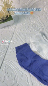 DRKS73 Kaos Kaki Wanita Pendek Semata Kaki Solid Color Sekolah Kantor Women Socks Casual Laki Laki Wanita 5 pcs Random