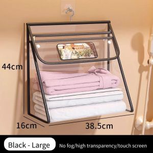 Large Capacity Bathroom Hanging Bag Waterproof Shower Clothes Phone Organizer Dirty Laundry Basket Dorm Wall Mounted Storage