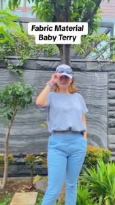 YESAMALIKA CIA CROP TOP | Baju Atasan Kaos Wanita Bahan Baby Terry | All size reguler dan Jumbo