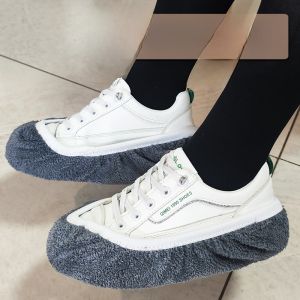 Thickened Indoor Cleaning Socks Sweeper Slippers Detachable Washable Floor Mopping Shoes Reusable Lazy Person Shoe Covers