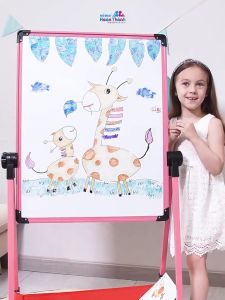 Bảng vẽ trẻ em hai mặt có từ tính xoá dễ dàng không bám bụi loại C cho bé