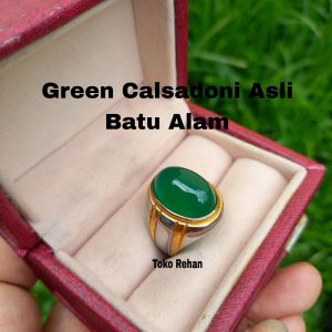 Cincin Batu Calsadoni Natural Stone