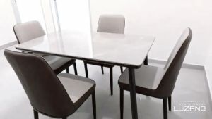 Dining Set/ Modern 1+4 Ceramic Top Dining set