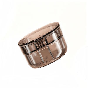 Retainer Case Portable Orthodontic Soaking Box Double Layer Drain Denture Case for Invisible Braces Night Guard Cleaning