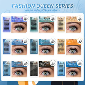 NAGARAKU Self Adhesive DIY Lashes: Easy Application & No Glue Needed