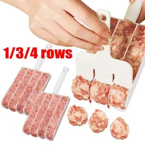 Kitchen Meatball Maker Machine Making Ball Mold Fish Beaf Ball Rice Balls Mold Cooking Homemade Meat Baller Clips Tools
