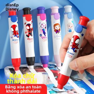 Disney | Press-type Student-friendly Eraser Clean No-residue Creative Pen Shape Cartoon Replaceable Core
