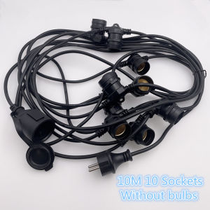 Outdoor LED String Lights IP65 Commercial Grade Festoon Lights with E27 Replaceable Socket for Patio Holiday Party And Outdoor L