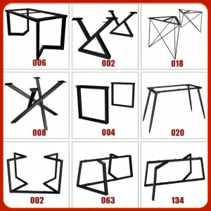 Custom Size Iron & Wood Table Legs