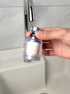 COMBO 10 lõi lọc nước đầu vòi rửa bát rửa chén tăng áp có đá khử