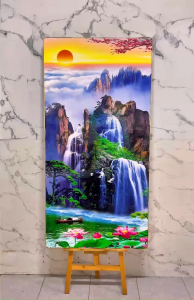 Tranh Sơn Thủy Tranh Thác Nước Tranh Phong Cảnh Tranh Rừng Trúc Tranh Thiên Nhiên Tranh Canvas Tranh Tráng Gương Tranh Phòng Khách