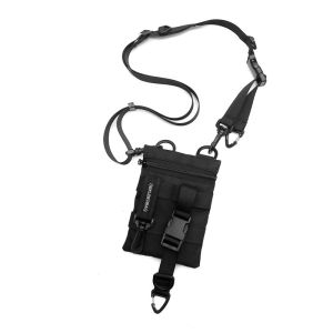 Mini Waterproof Dance Punk Hanging Neck Key Bag Fashion Trendy Nylon Cloth Crossbody Bag For Youth