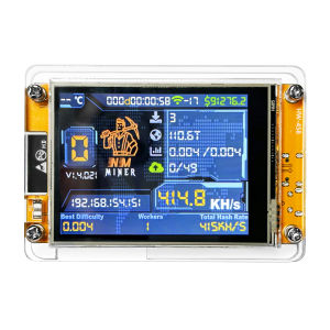 NerdMiner V2 จอแสดงผล 2.8 นิ้ว BTC Solo Lottery เครื่องขุดคริปโต Bitcoin Nerd Miner 980KH/S