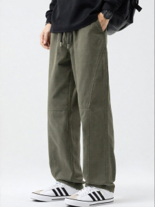 Wood soon | Loose Fit All-match Straight Cotton Casual Pants